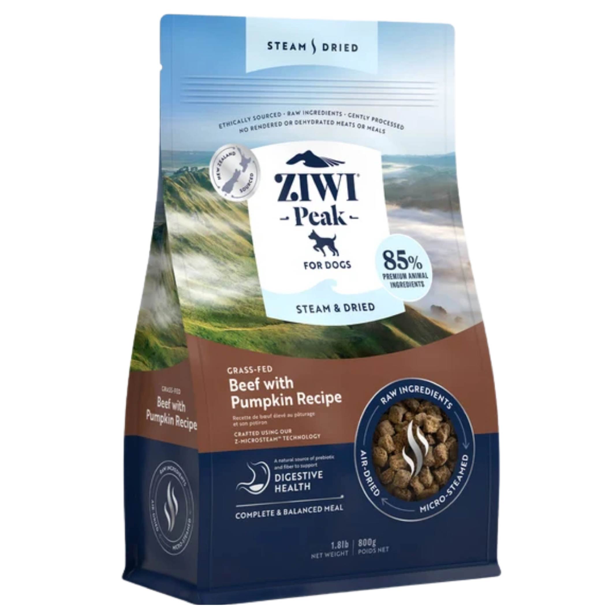 Ziwi Peak 顛峰 微蒸風乾狗糧 - 草飼牛肉配南瓜 (各款)